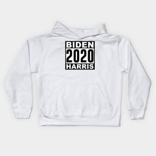 Biden Harris 2020 Black and White Kids Hoodie